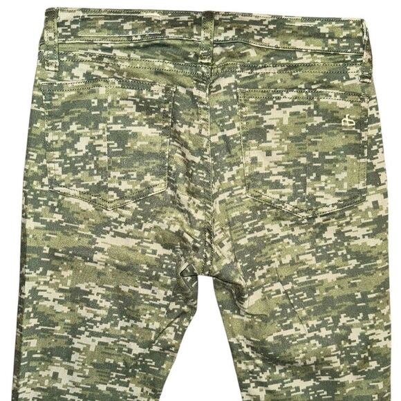 RAG & BONE WOMEN’S SKINNY CAMO JEAN ZIPPER W/ BUTTON CLOSURE IN GREAT CONDITION - Picture 9 of 9